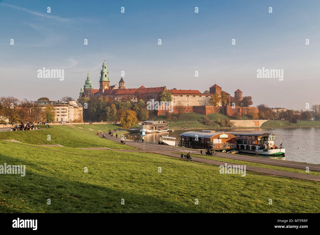 Royal Palace auf Wawel in Krakau. Polen Stockfoto