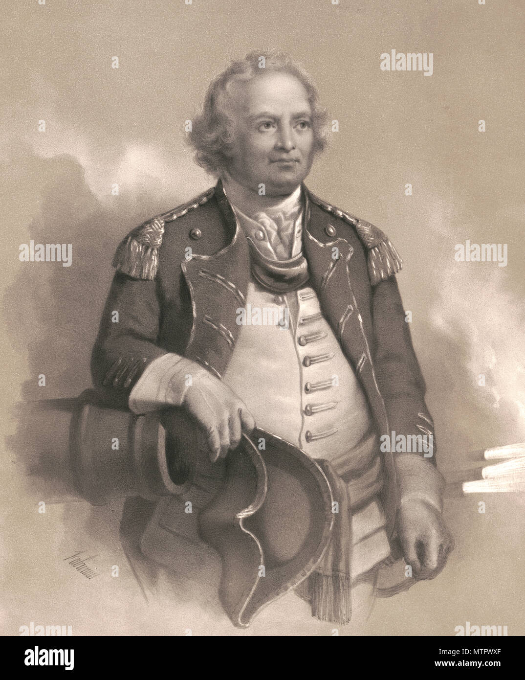 Israel Putnam (1718-1790), US-amerikanische Armee Offizier Stockfoto