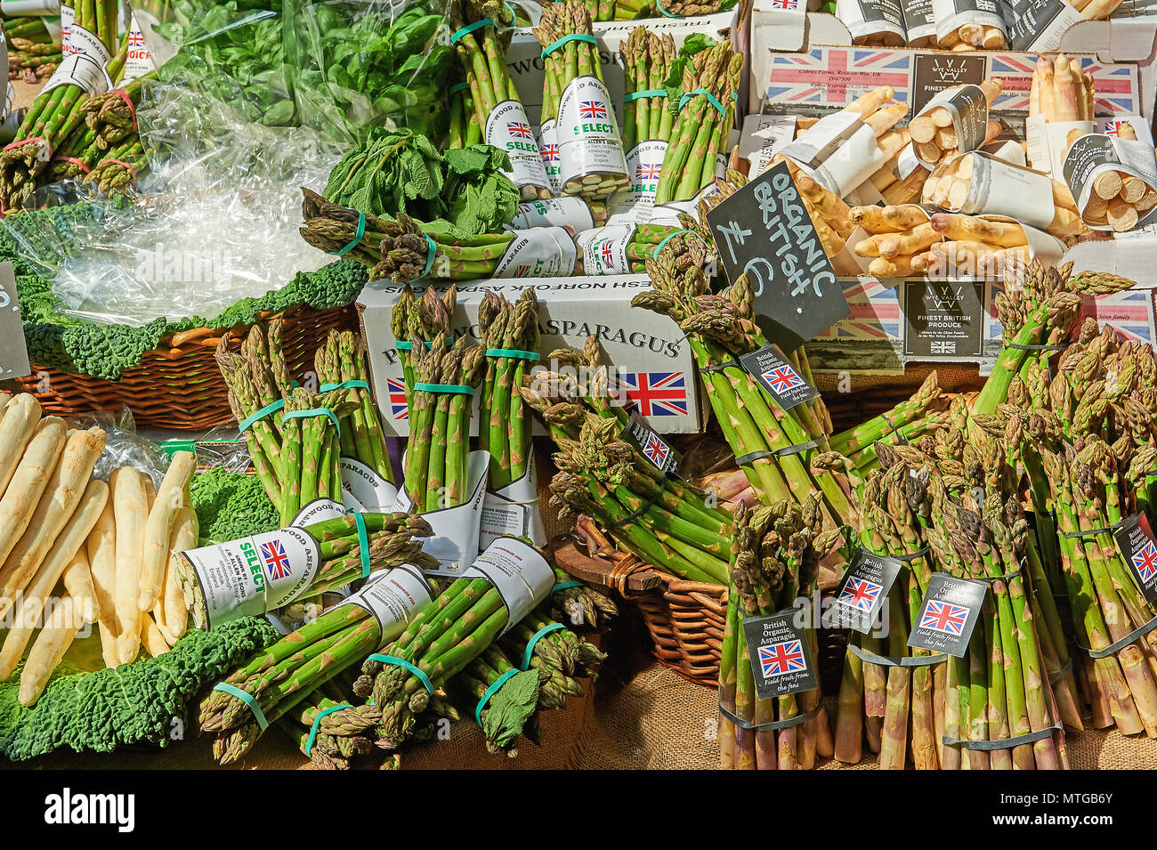 Obst und Gemüse auf dem Borough Market, London Stockfoto