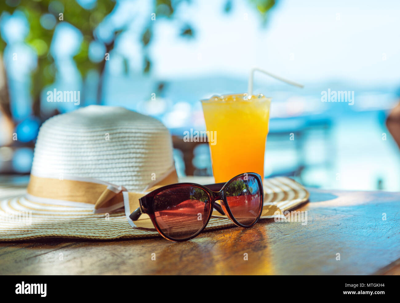 Sommer, Urlaub, Ferien Zubehör - tropischen Bereich Stockfoto