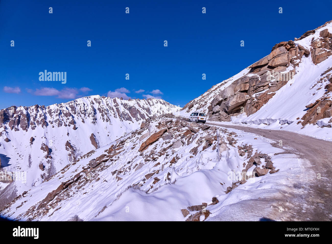 Thema bei höchster Berg in Ladakh Stockfoto