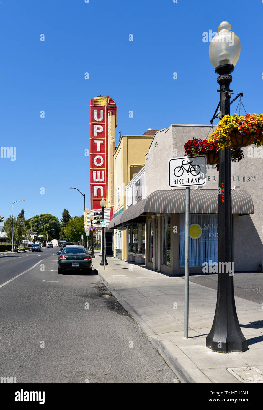 Das Uptown Theater in Downtown Napa, Kalifornien Stockfoto