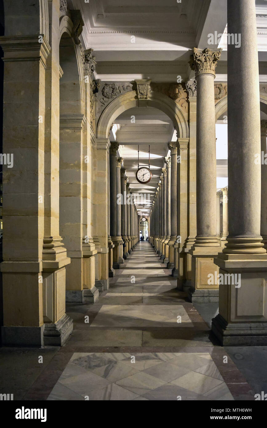 Mill Colonnade in Karlsbad, Tschechien Stockfoto