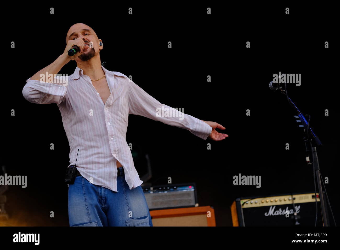 James führen bei Menschen Festival Southampton Stockfoto