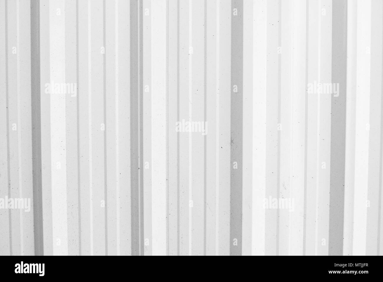 Weiß Wellblech Textur Oberfläche oder verzinktem Stahl Hintergrund Stockfoto