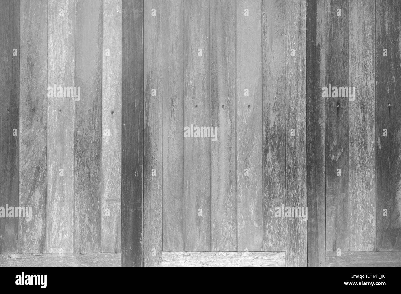 Schwarze und weiße Holz muster textur für Hintergrund. Holz Oberfläche für Textur Design. Stockfoto