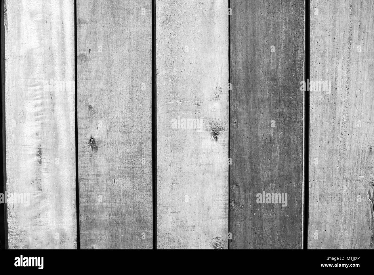 Schwarze und weiße Holz muster textur für Hintergrund. Holz Oberfläche für Textur Design. Stockfoto