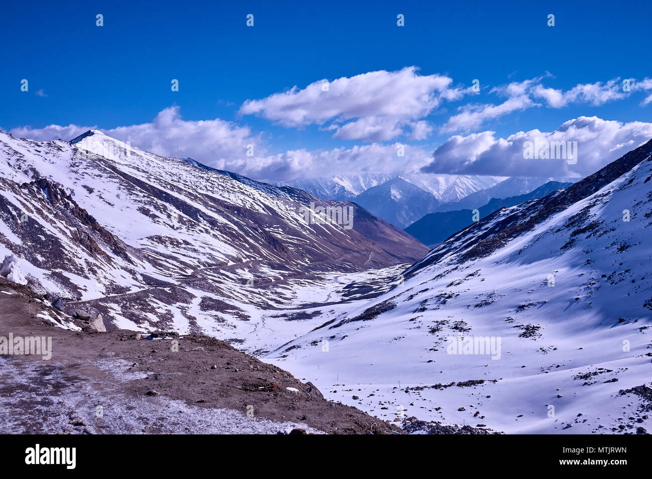 Kardong La Ladakh Stockfoto