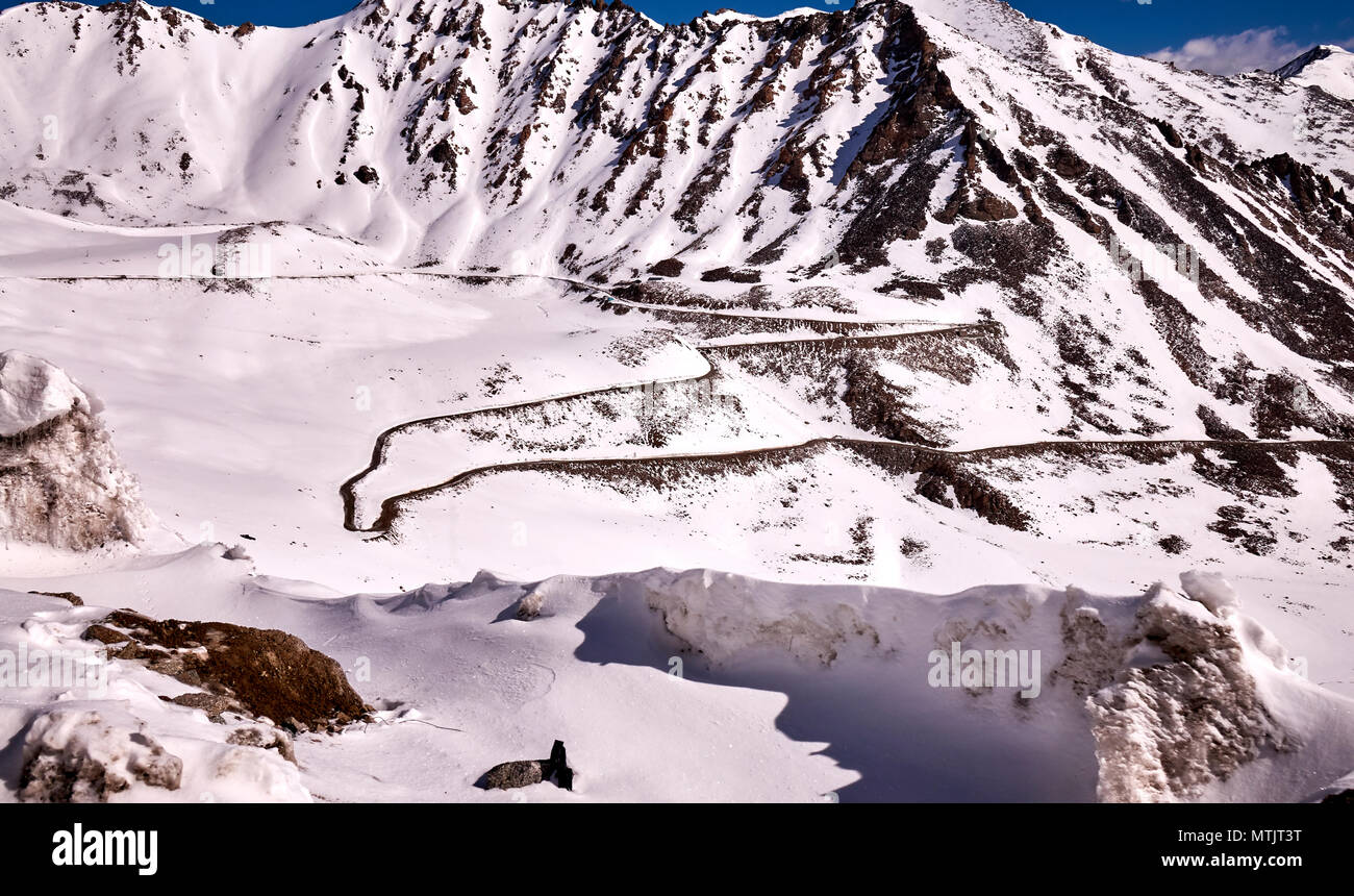 Kardong La Ladakh Stockfoto