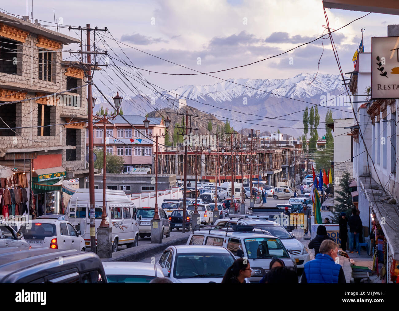 Hauptstadt von Ladakh Leh Stockfoto