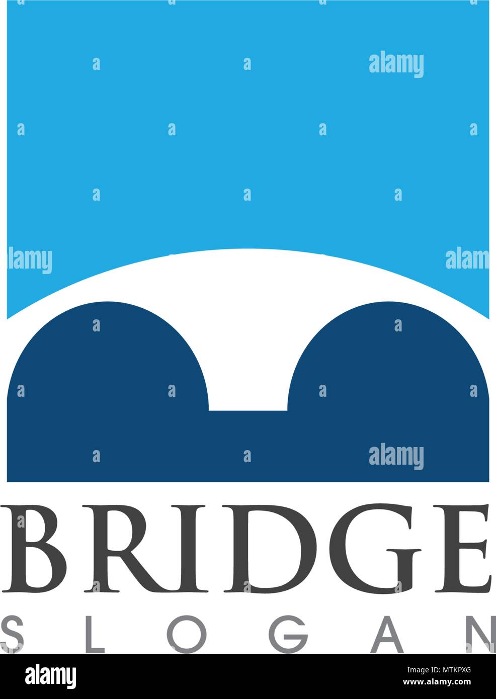 Brücke Symbol Vektor illustration Logo template Design Stock Vektor