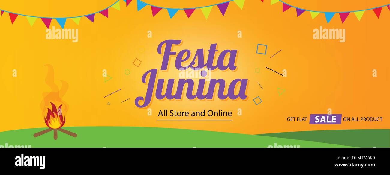 Festa junina Abdeckung Hintergrund template Design Stock Vektor