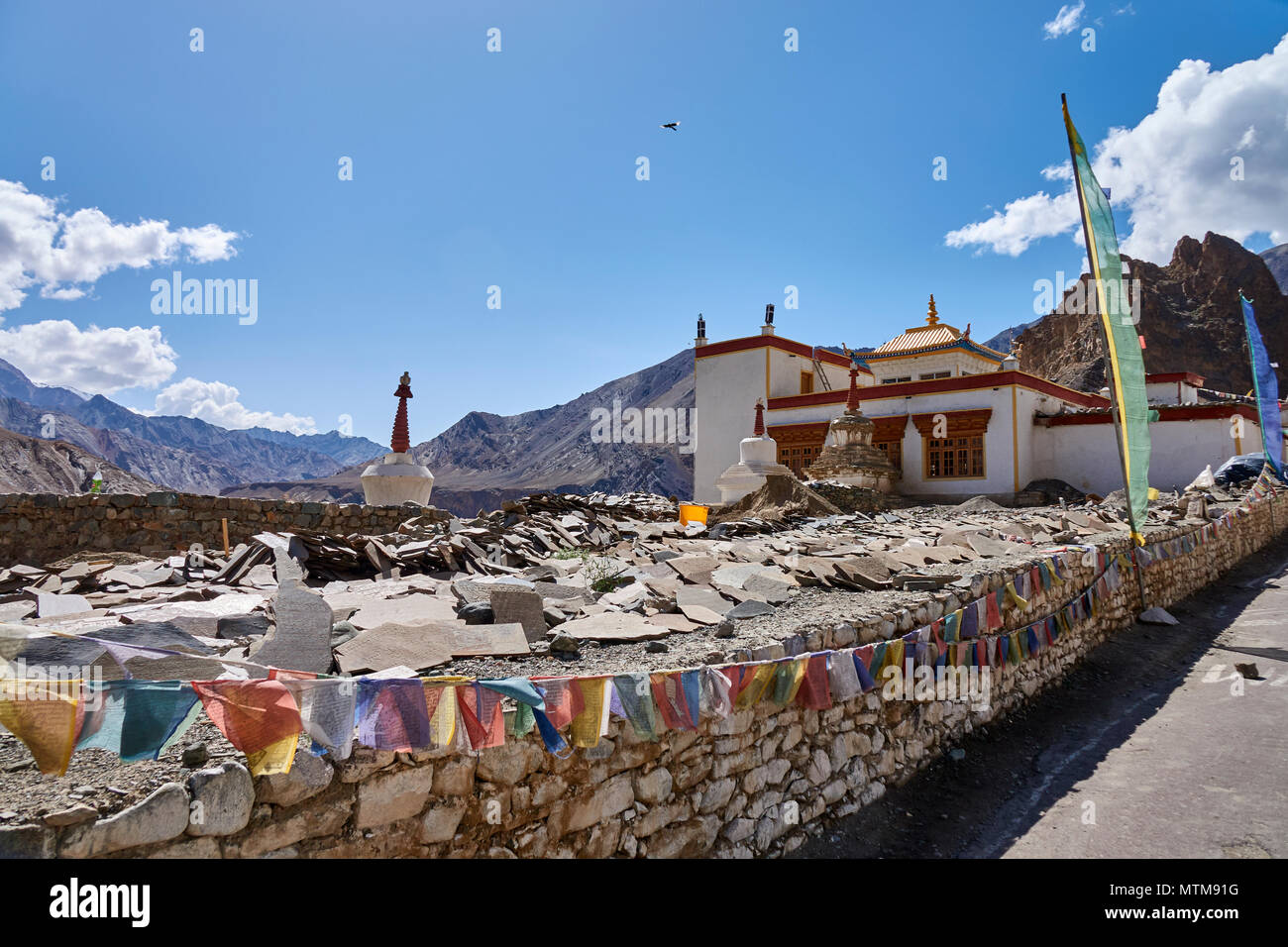 Takmachik Bergdorf Ladakh Stockfoto