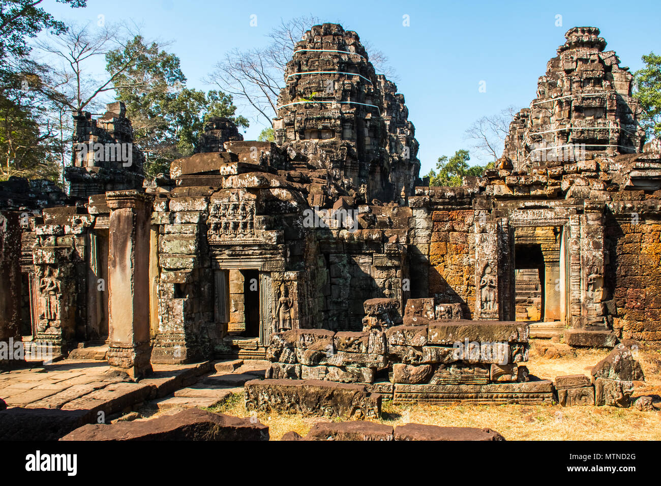 Banteay Kdei Tempel in Angkor Wat, Kambodscha Stockfoto