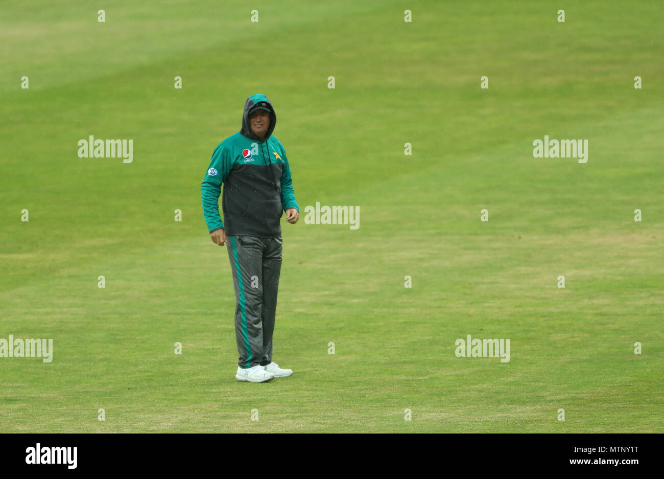 Pakistan Haupttrainer Mickey Arthur während eines Netze Sitzung in Leeds. Stockfoto