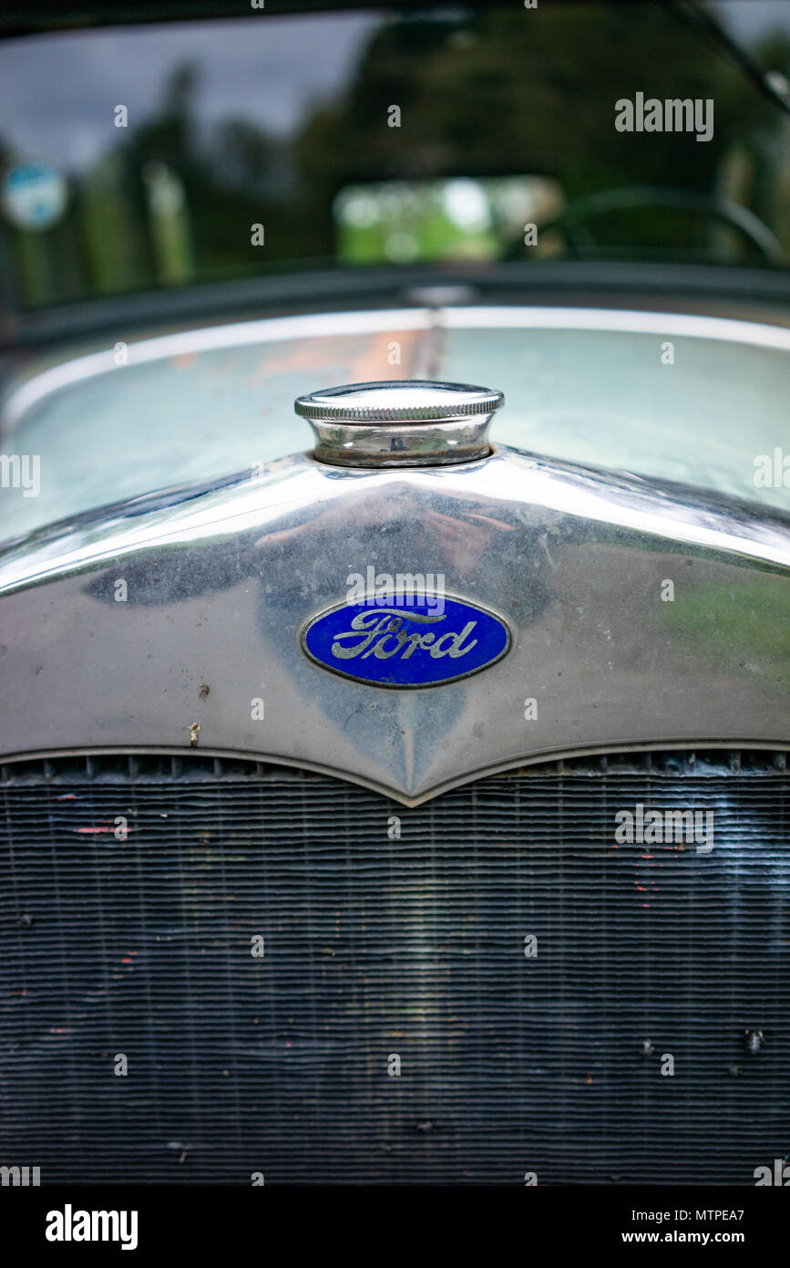 Unrestauriert Ford Modell A classic car in England Stockfoto