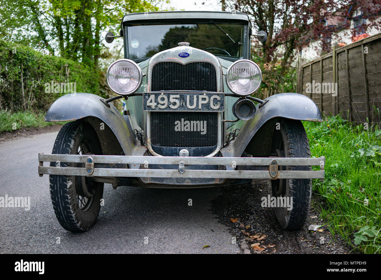 Unrestauriert Ford Modell A classic car in England Stockfoto