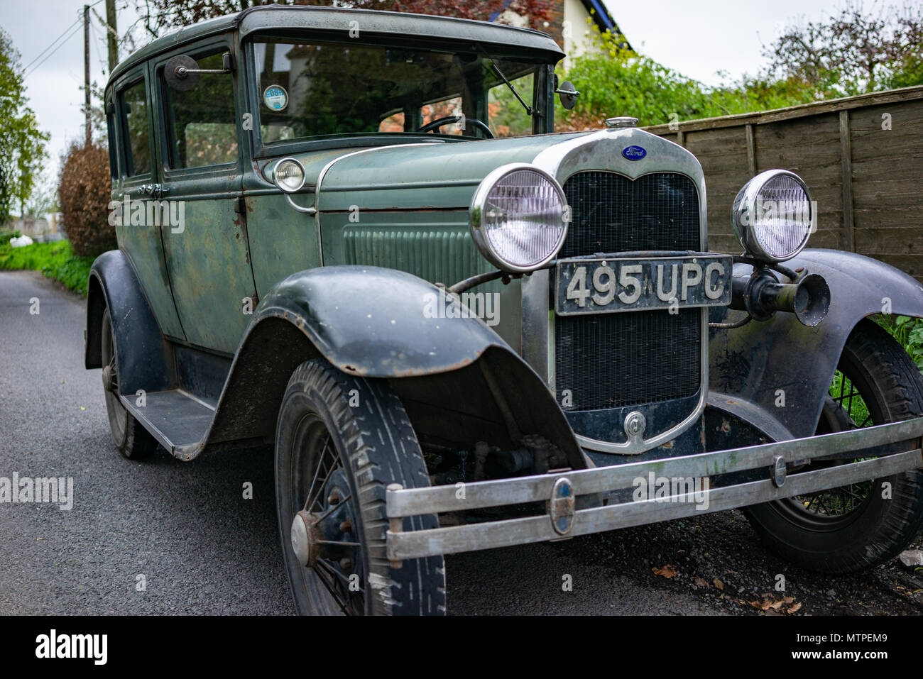 Unrestauriert Ford Modell A classic car in England Stockfoto