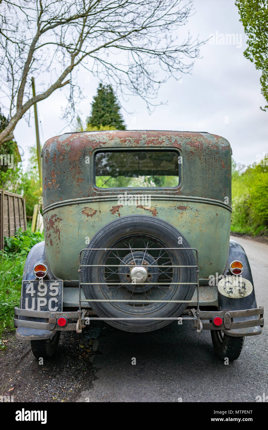 Unrestauriert Ford Modell A classic car in England Stockfoto