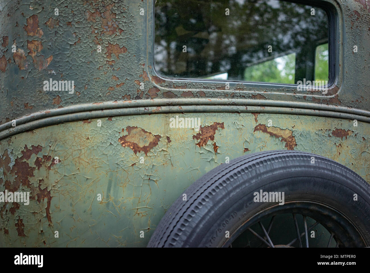 Unrestauriert Ford Modell A classic car in England Stockfoto