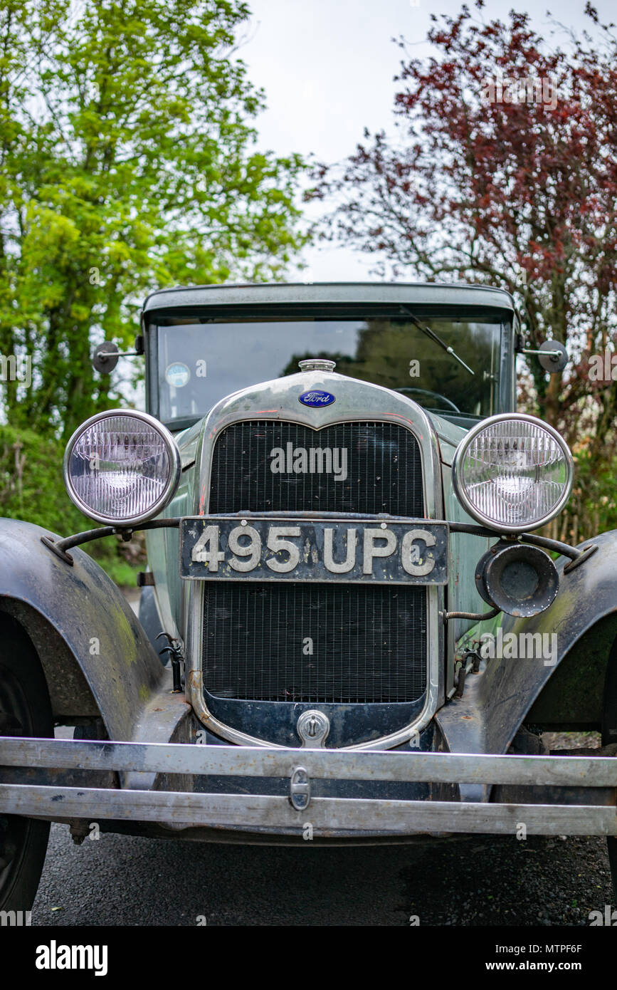 Unrestauriert Ford Modell A classic car in England Stockfoto