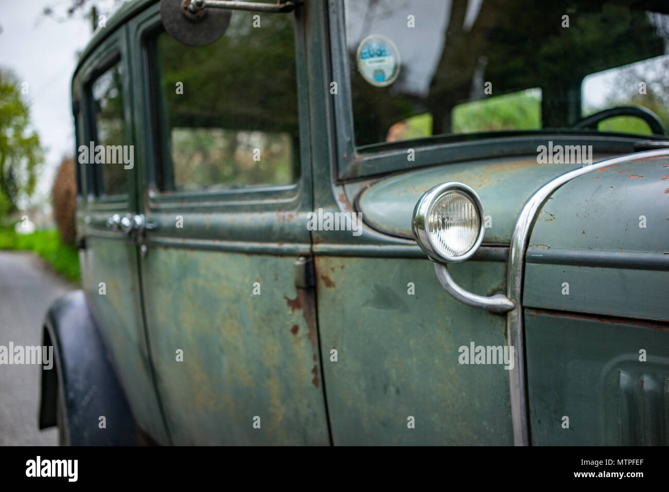 Unrestauriert Ford Modell A classic car in England Stockfoto