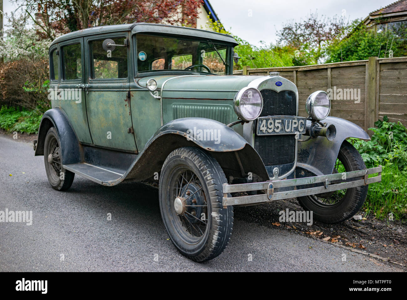 Unrestauriert Ford Modell A classic car in England Stockfoto