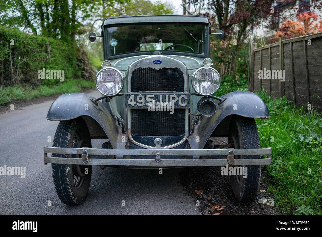 Unrestauriert Ford Modell A classic car in England Stockfoto