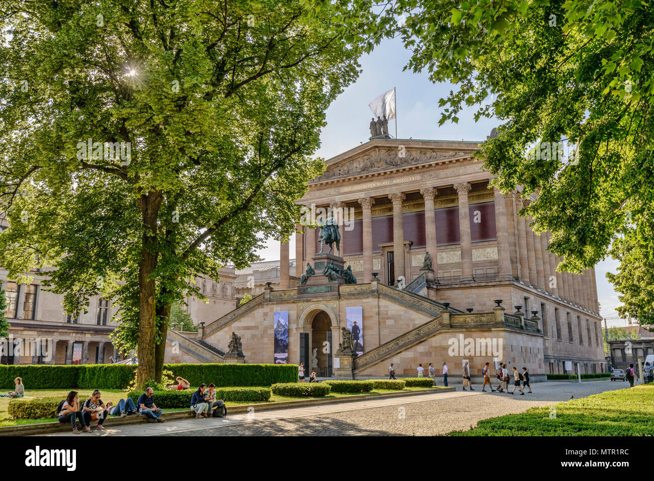 Alte Nationalgalerie im Museum Island Berlin, Deutschland Stockfoto