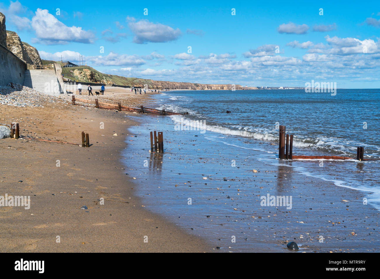 Seaham Strand, Promenade, Cleveland, County Durham, England, Großbritannien Stockfoto