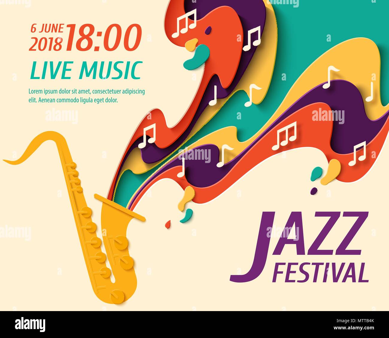 International Jazz Tag vector Hintergrund Stock Vektor