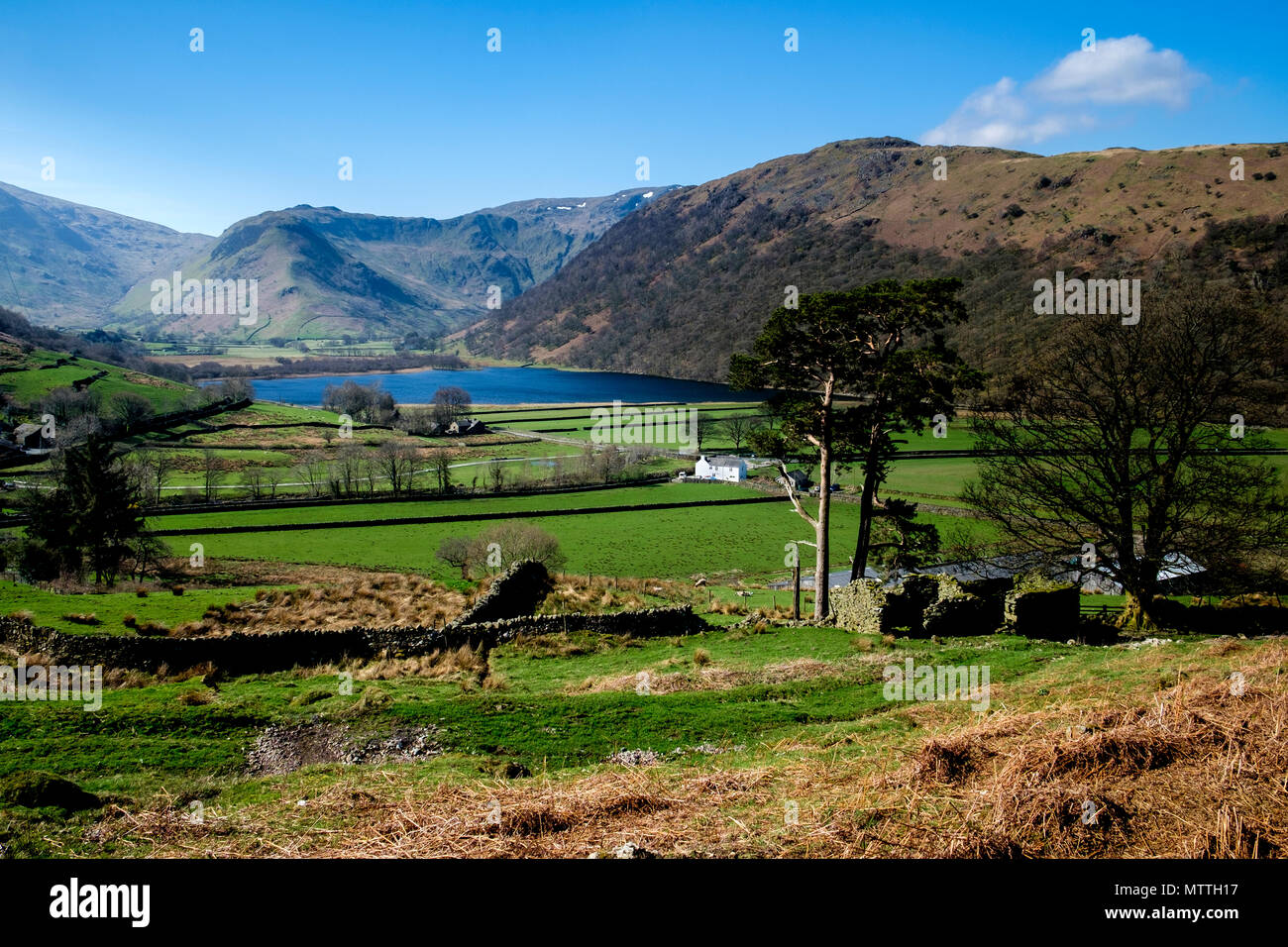 Blick über Brüder Wasser, Lake District, England Stockfoto