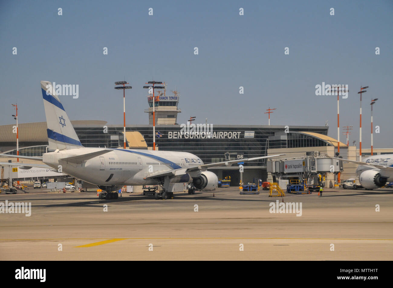 Israel, Tel Aviv Ben Gurion International Airport, Terminal 3 Stockfoto