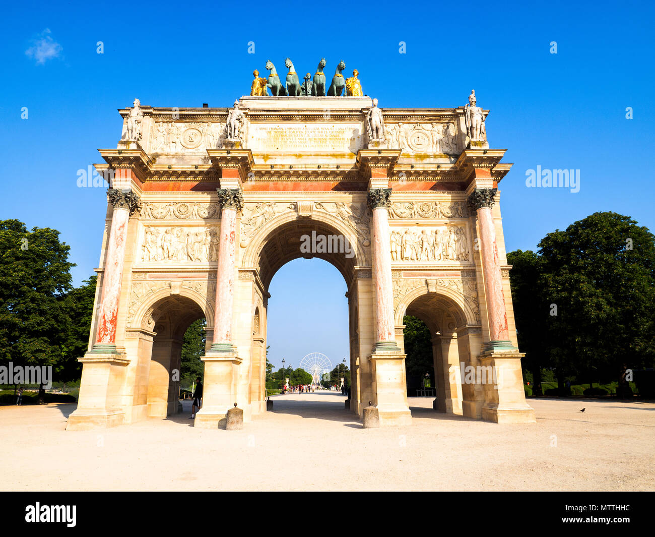 Arc de Triomphe du Carrousel - Paris, Frankreich Stockfoto