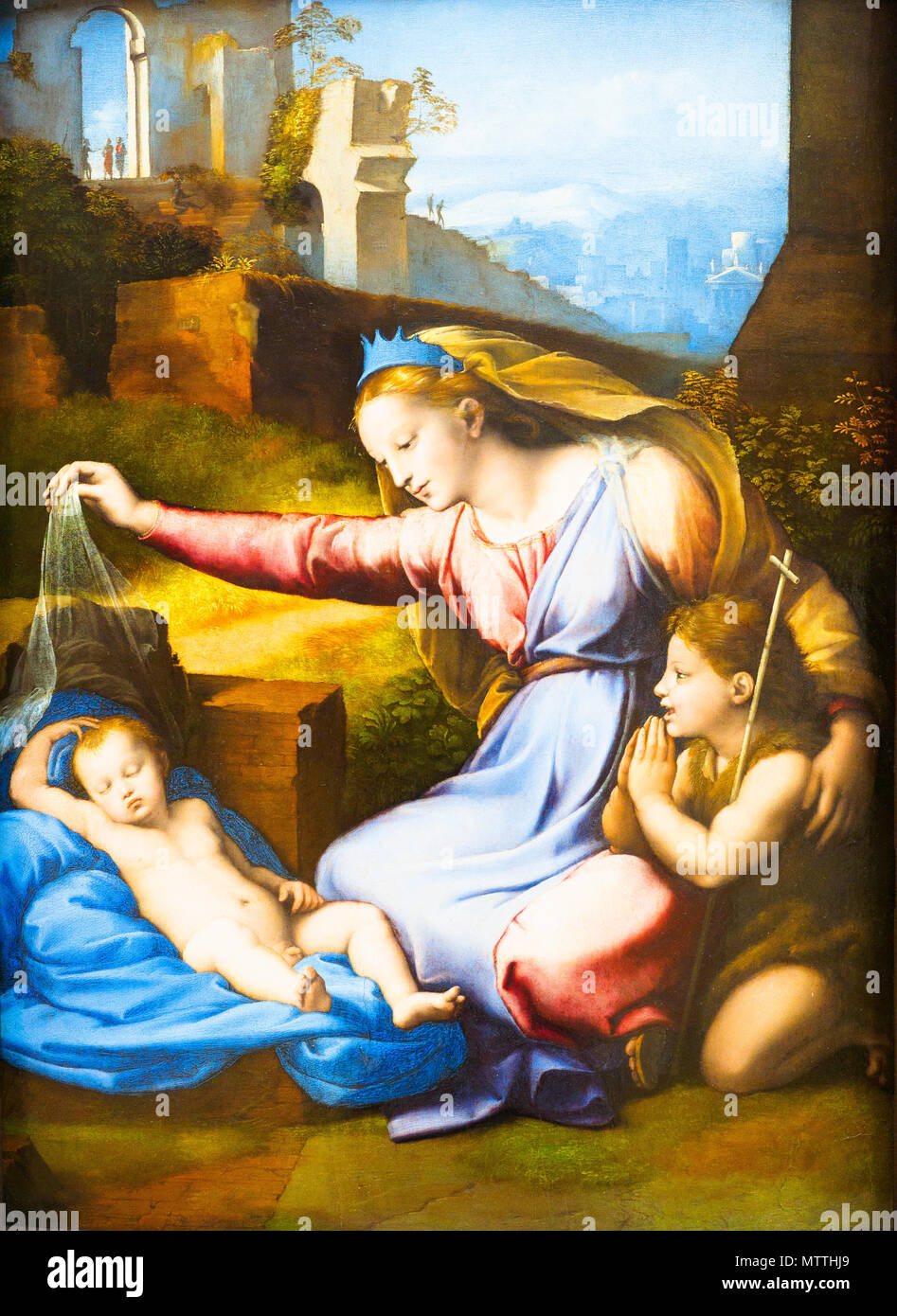 Madonna mit dem Blue Diadem (15101511) von Raffaello Sanzio (14831520
