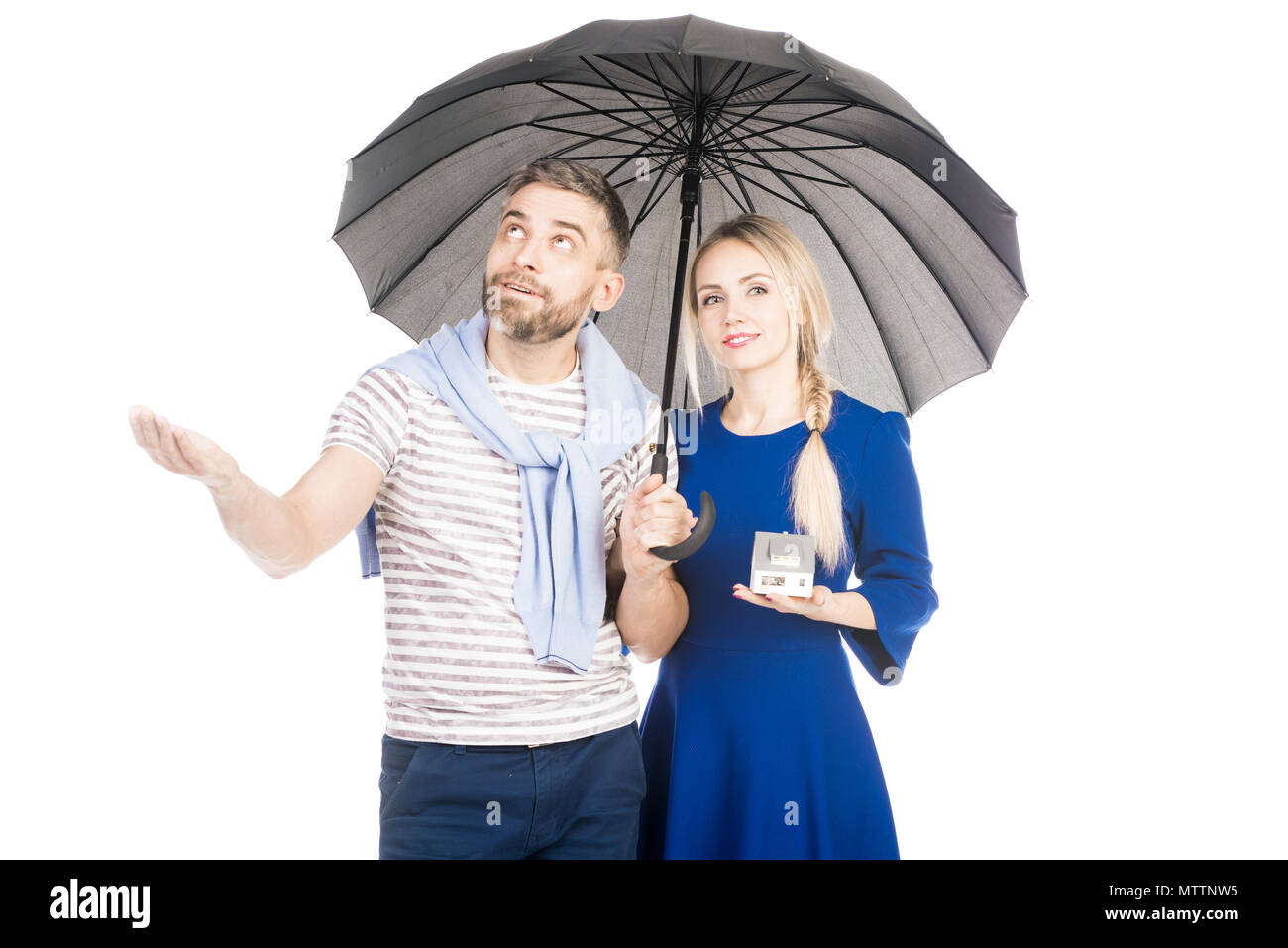 Das schlechte Wetter hinter Stockfoto