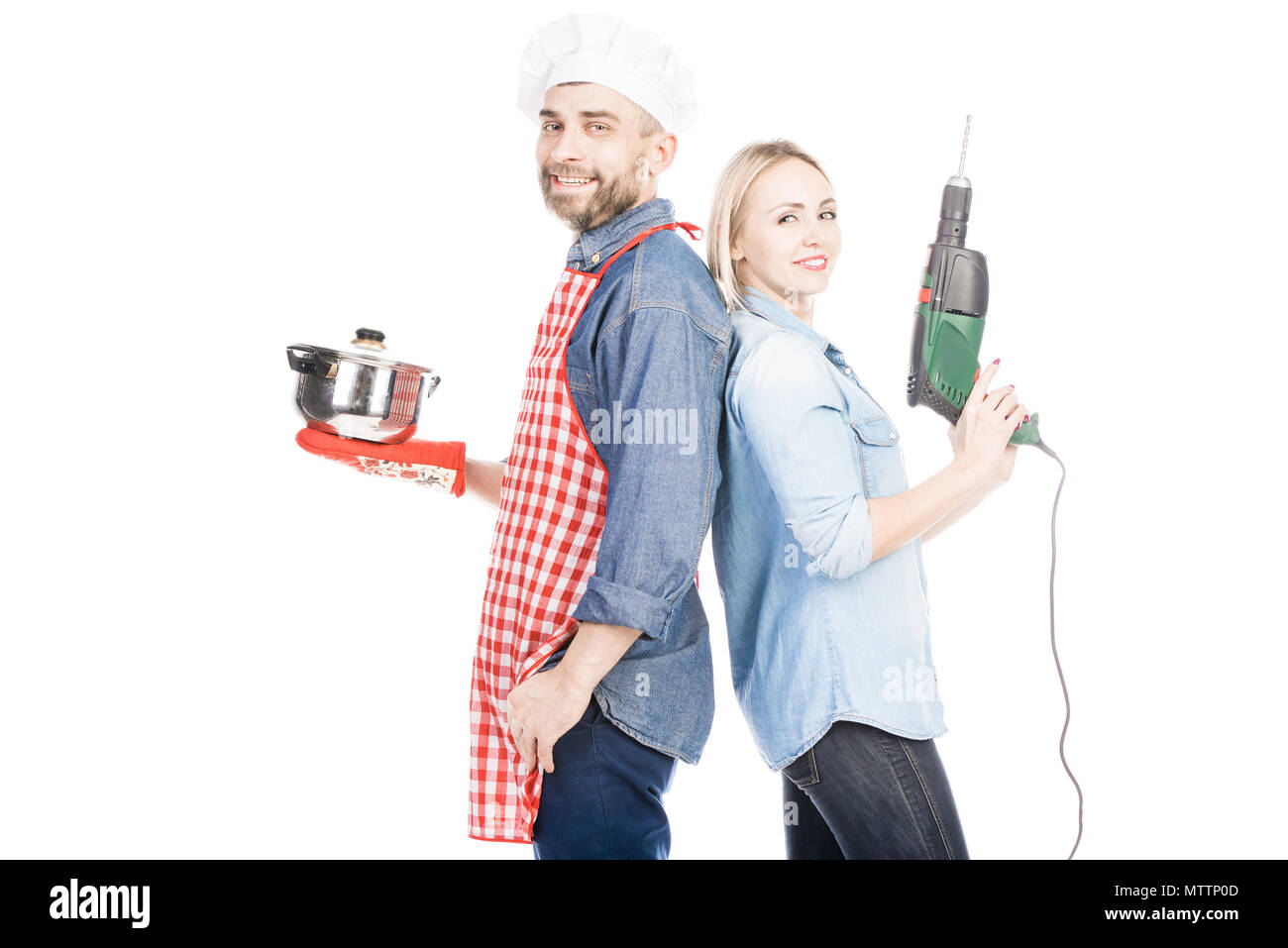 Portrait von erfolgreichen Paar Stockfoto