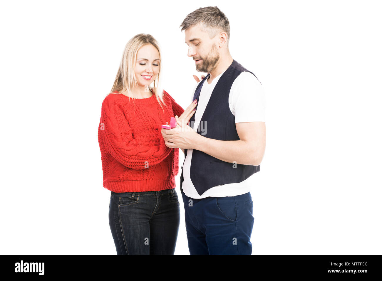 Heiratsantrag Stockfoto