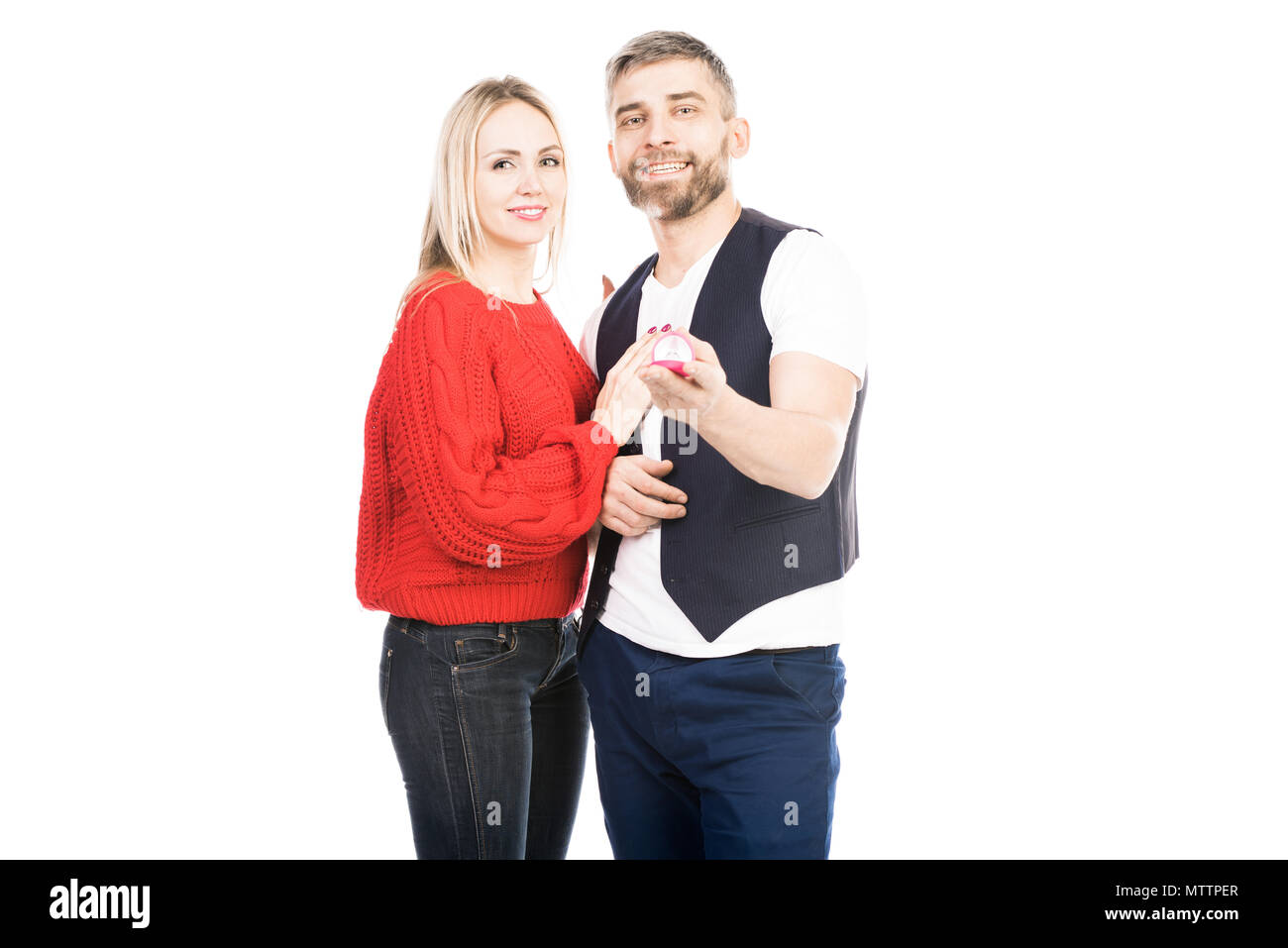 Romantisch zu zweit Stockfoto