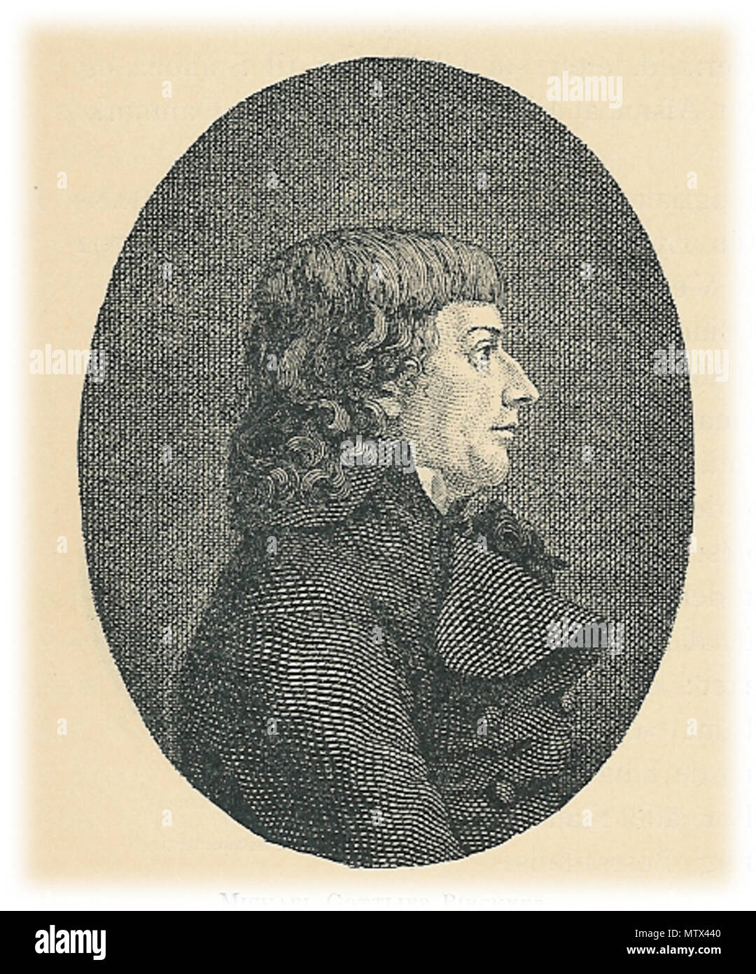 . Michael Gottlieb Birckner. 1886. S. Hansen 414 Michael Gottlieb Birckner Stockfoto