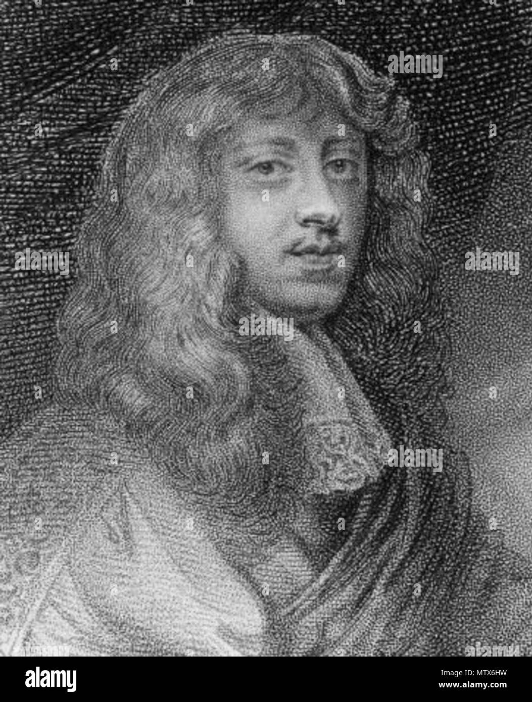 . Englisch: Philip Stanhope, 2. Earl of Chesterfield (1634-1714). Zeitgenössische Gravur, nach einem Gemälde von Sir Peter Lely 15 2 ndEarlOfChesterfield Stockfoto