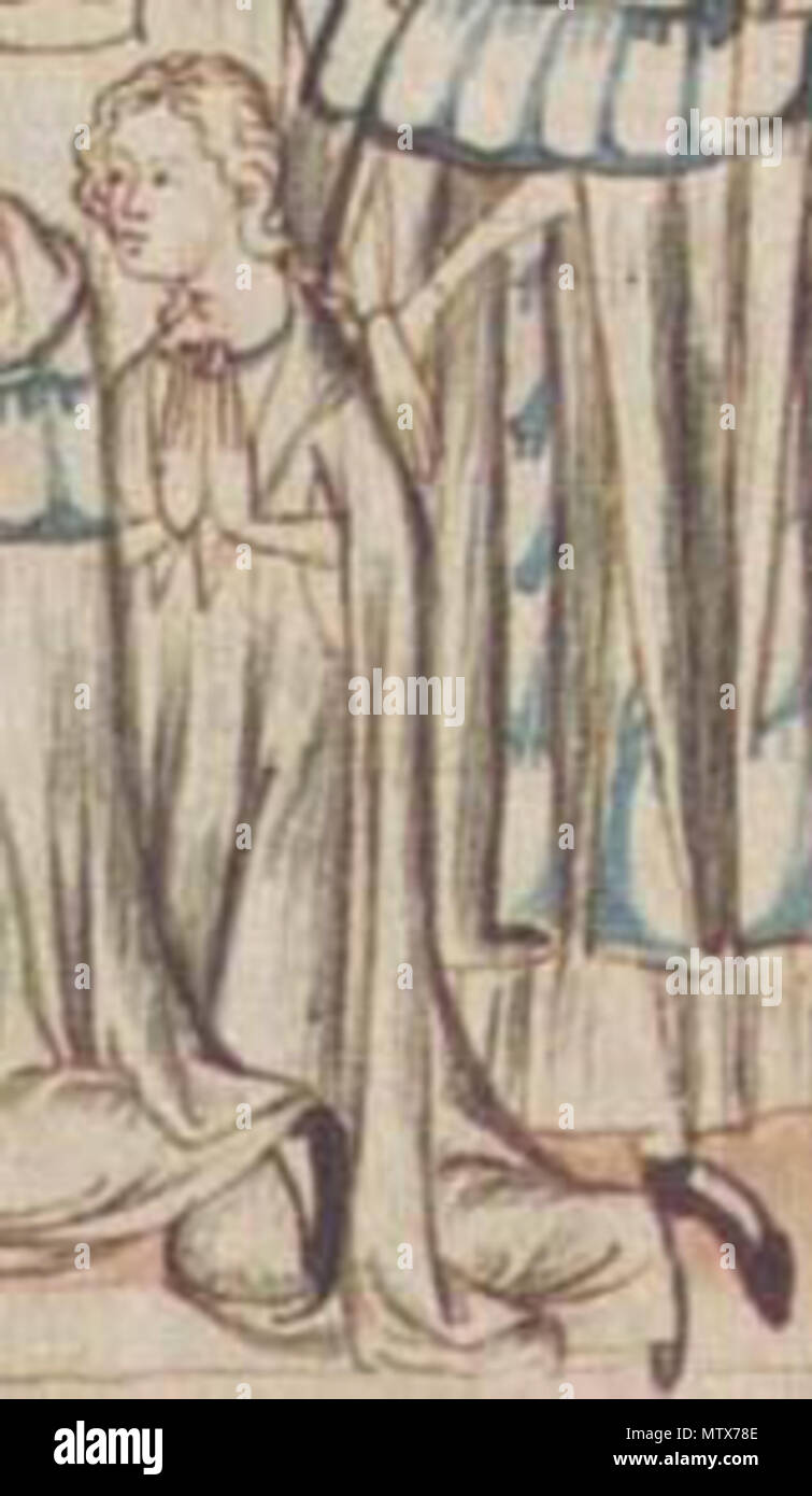 . Englisch: Margarete von Brabant Čeština: Markéta Brabantská. 14. Jahrhundert. Unbekannt 399 MarketaBrabantska Stockfoto