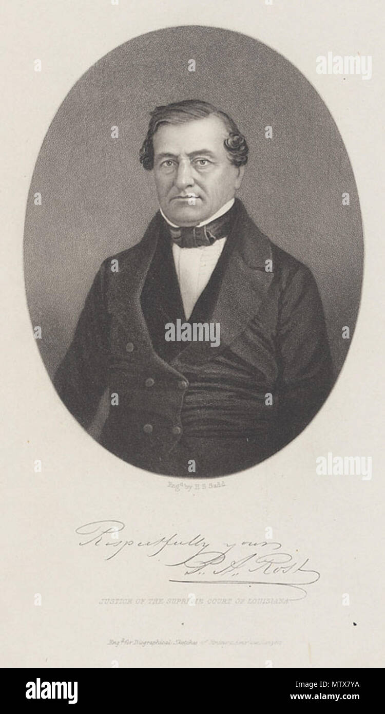 . Pierre Adolphe Rost (1797-1868). Zeitgenössisches Porträt. Henry S. Sadd 529 PierreAdolpheRost Stockfoto