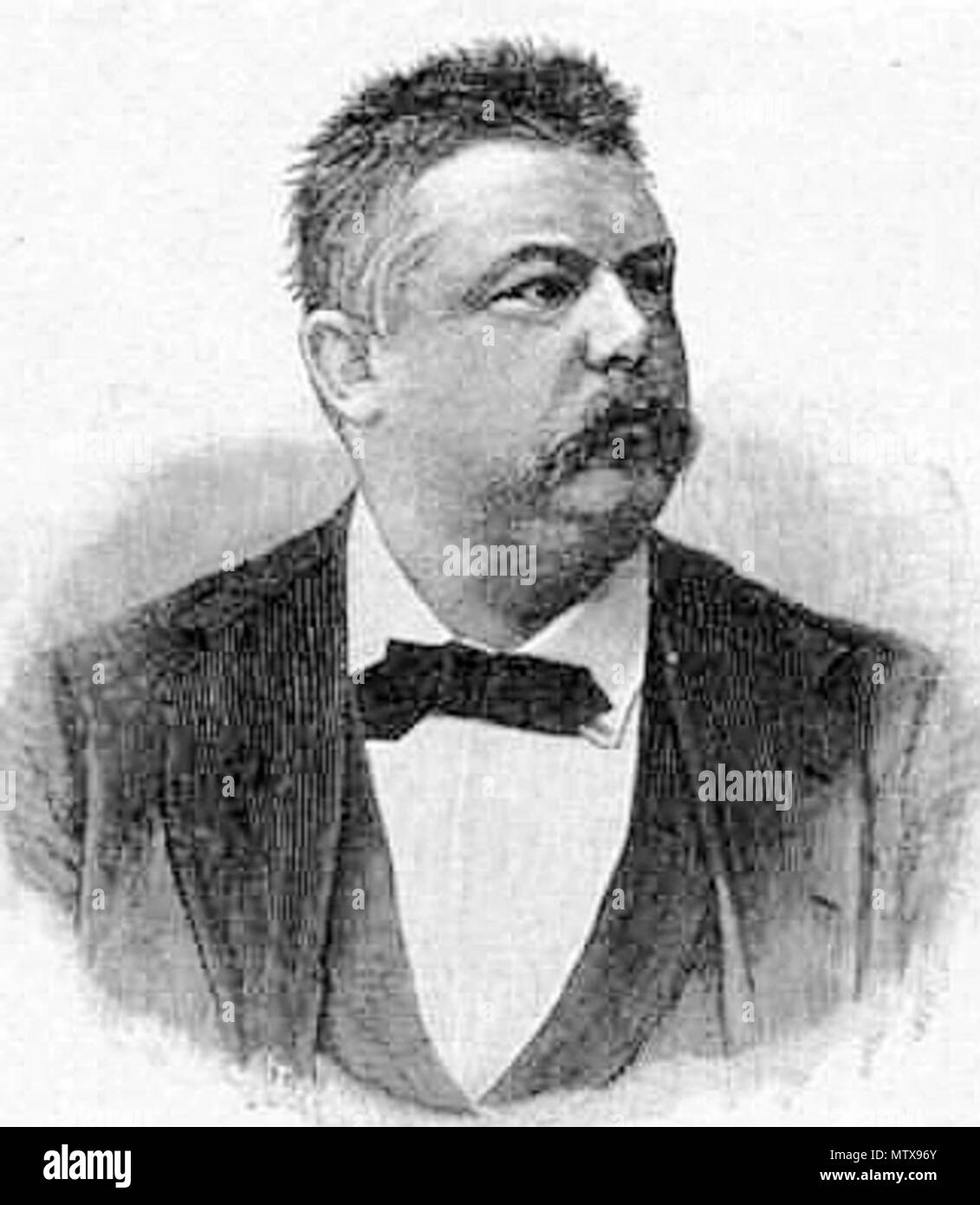 . Englisch: deutsche Musikwissenschaftler Oscar Paul (1836-1898). Unbekannt. Tagesplan (Stam?) 458 Oscar Paul (Musikwissenschaftler) Stockfoto
