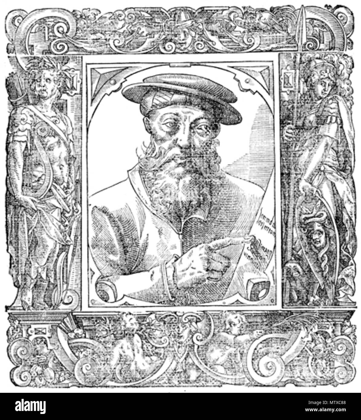 . Italiano: Portrait von pomponio Gaurico. 23 Oktober 2008, 08:44:05. Paolo Giovio, 1483-1552 492 Pomponio Gaurico Stockfoto