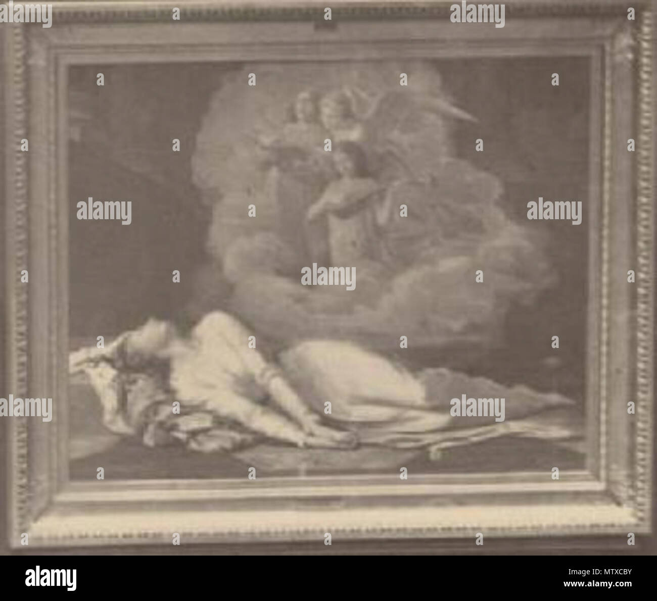 538 Sainte Cecile mourante entend un cocert Celeste Stockfoto