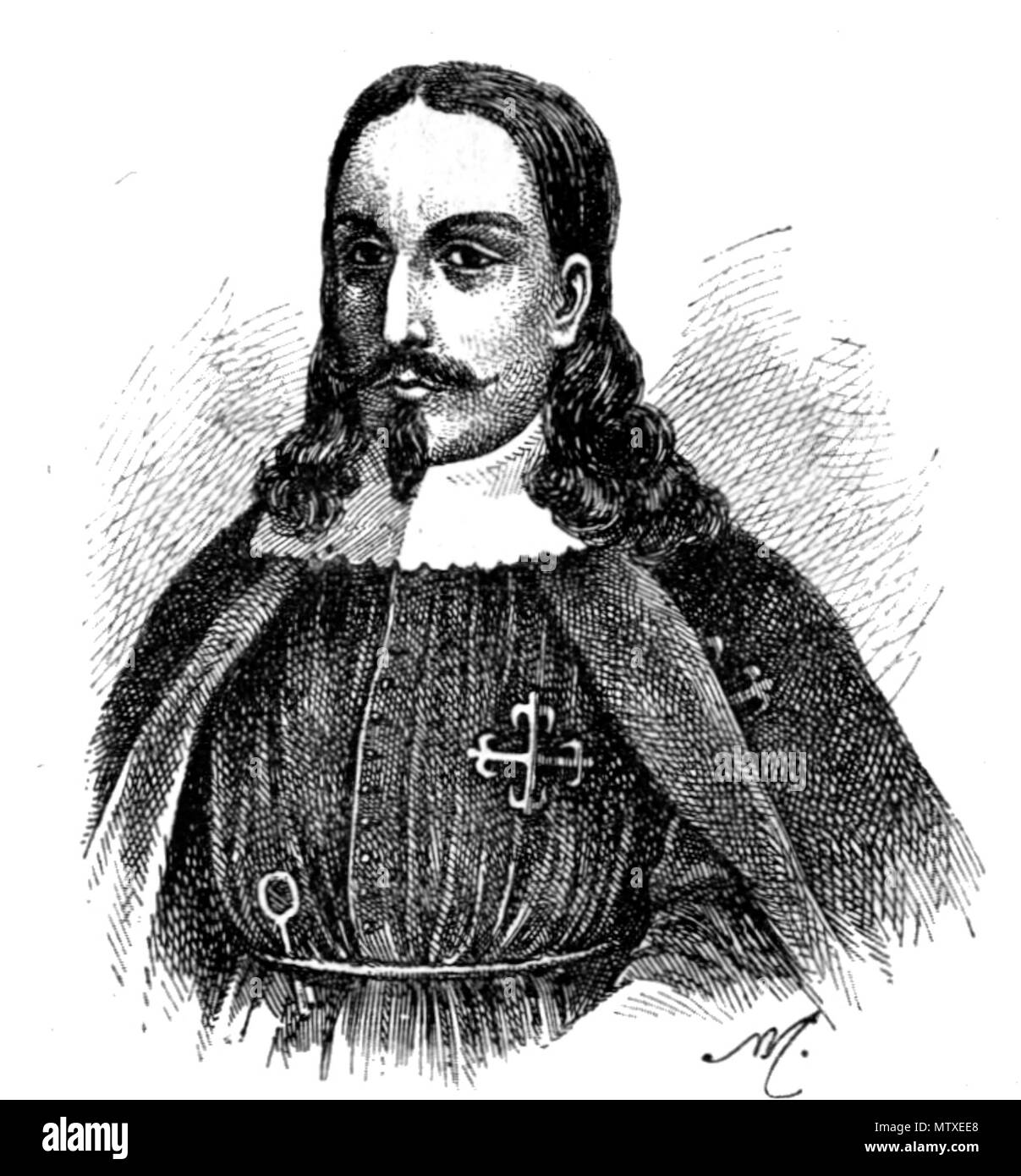 . Pedro Alvarez de Toledo, der Spanische Vizekönig von Peru. ca. 1876. Unbekannt 474 PedroAlvarezdeToledo Stockfoto