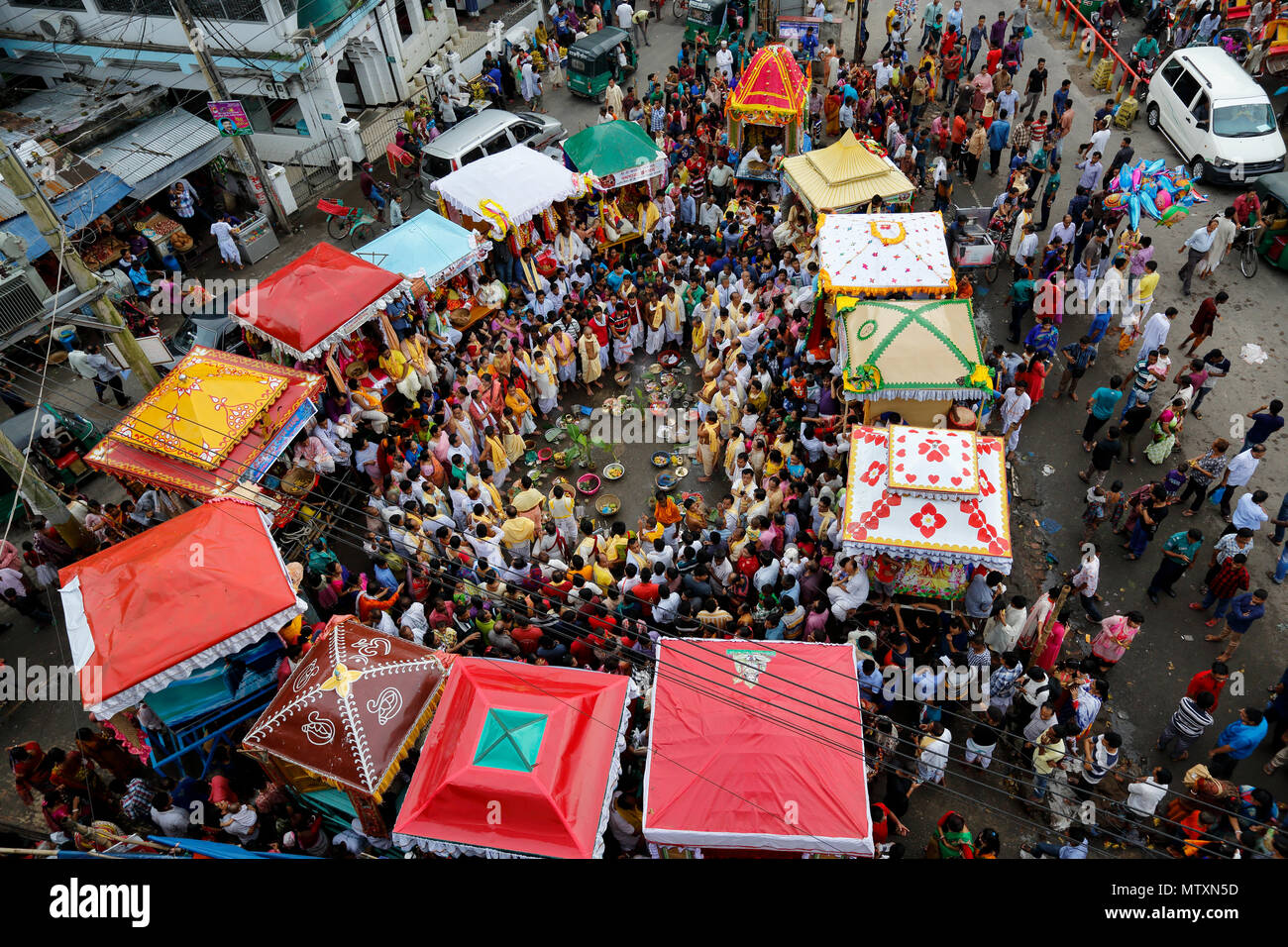 "Rathyatra "die Reise von Jagannath, Sylhet, Bangladesh. Stockfoto "Rathyatra "die Reise von Jagannath, Sylhet, Bangladesh. Stockfoto