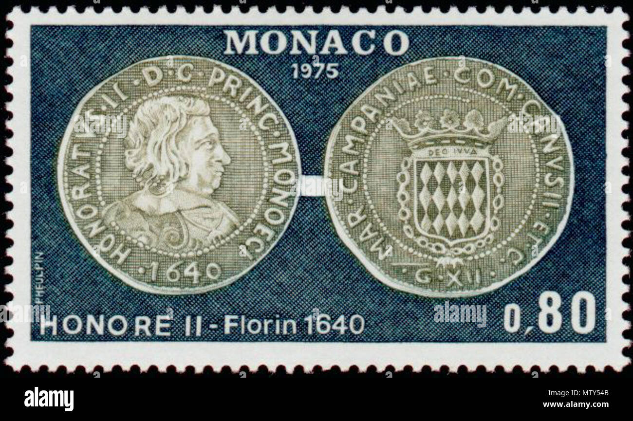 . Englisch: Stempel der eine Münze von Honore II. 17. September 2006. Unbekannt 137 Münzen von Honore II 1. Stockfoto