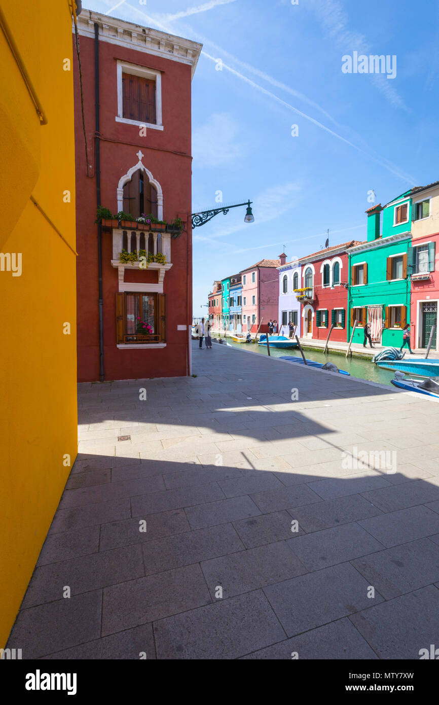 Anzeigen von Burano, Venedig, Venetien, Italien Stockfoto